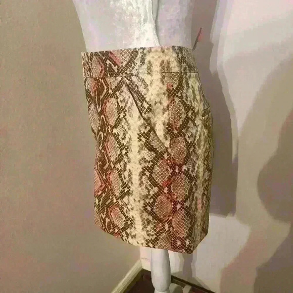 MARIE OLIVER snake print mini skirt size 4 - Picture 5 of 9